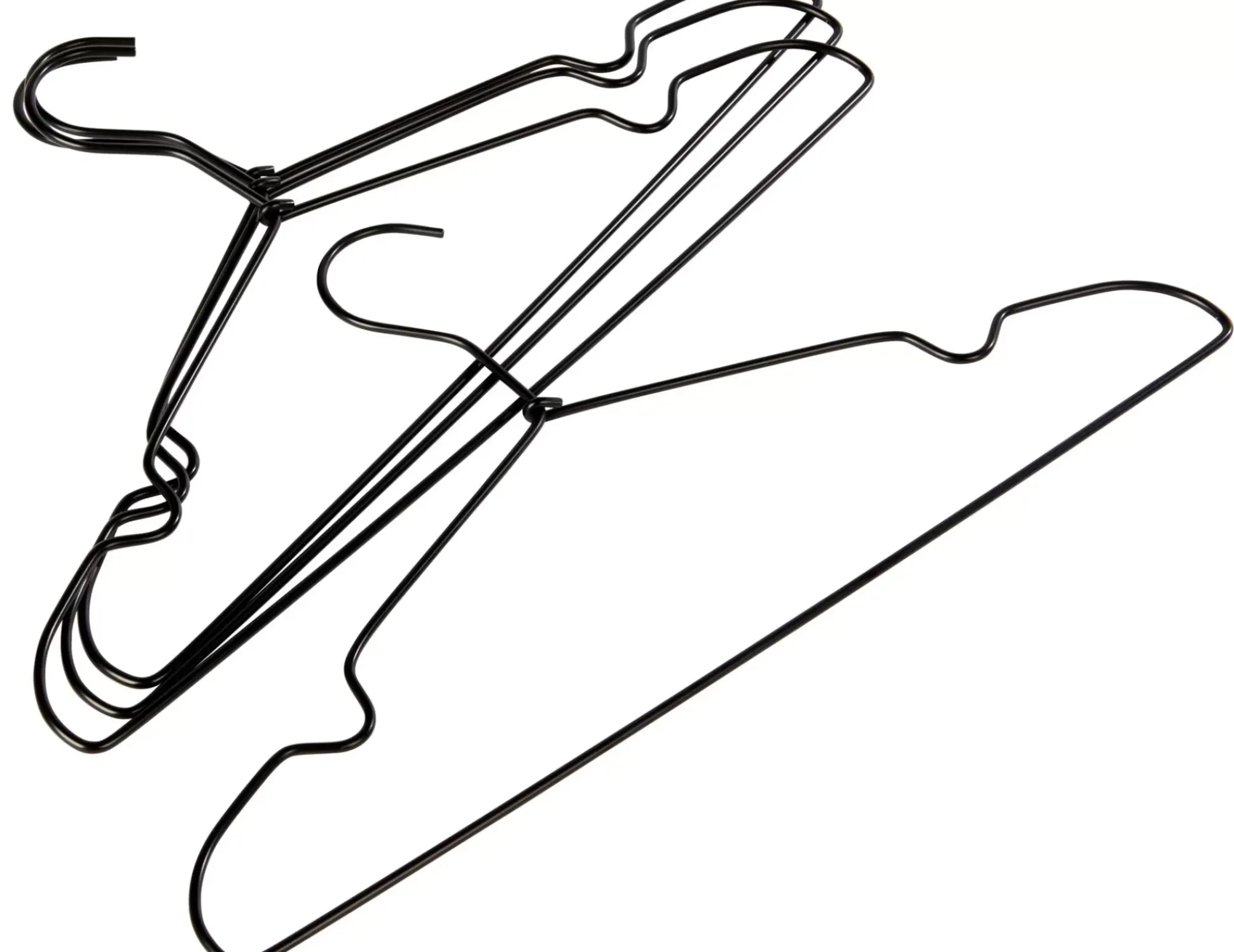 Perchas<CASA Infinity Black Perchas Juego De 4 Negro