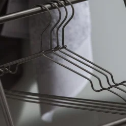 Perchas<CASA Infinity Black Perchas Juego De 4 Negro