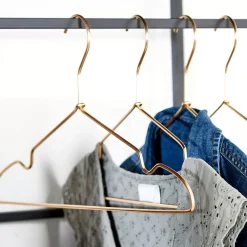 Perchas<CASA Infinity Gold Perchas Juego De 4 Dorado