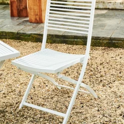 Sillas De Jardín<CASA Jesse Silla Plegable Blanco, Beis