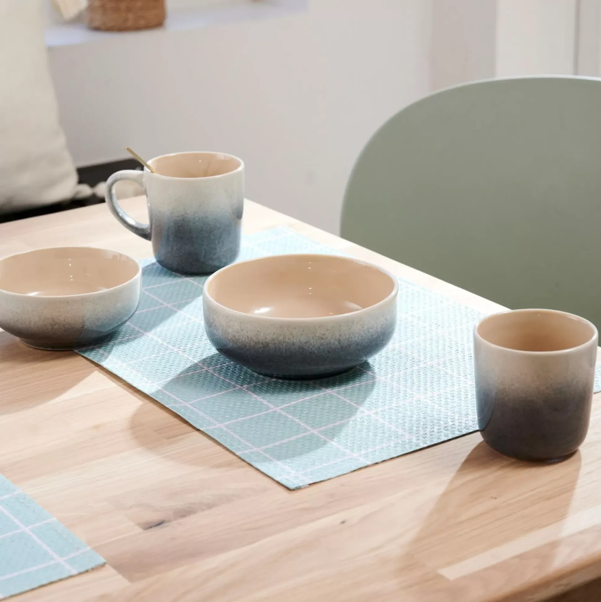 Tacitas<CASA Jessie Grey Taza Sin Asa Gris