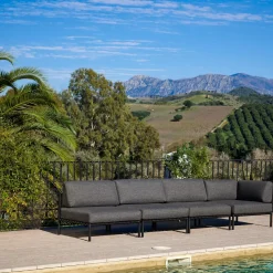 Conjuntos Lounge<CASA Jumbo Silla Esquinera Negro