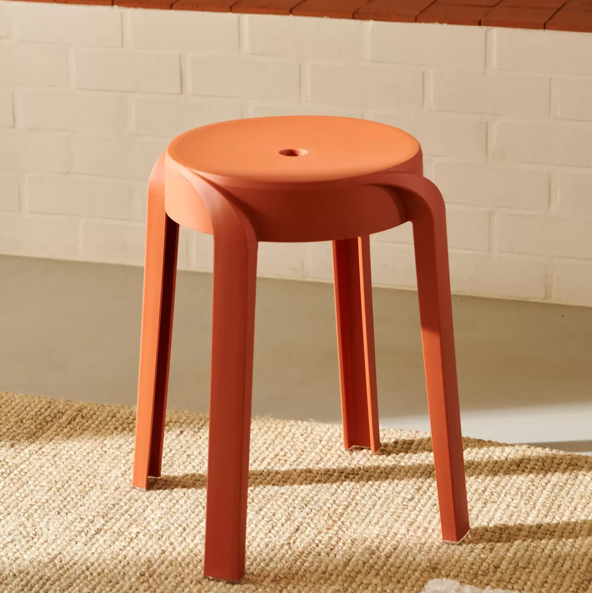 Taburetes<CASA Karlus Taburete Terracota