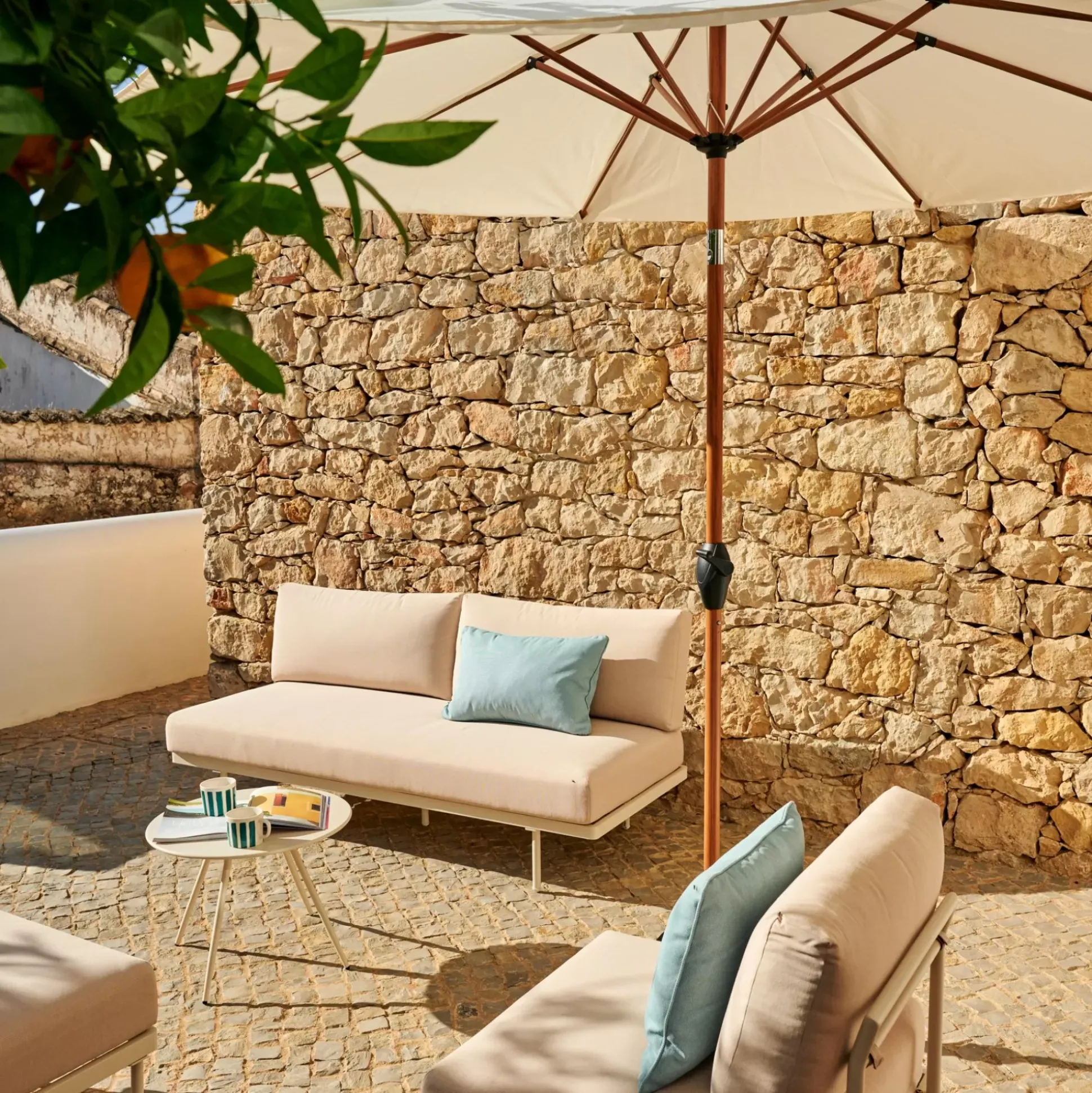 Parasoles<CASA Kayu Parasol Beis