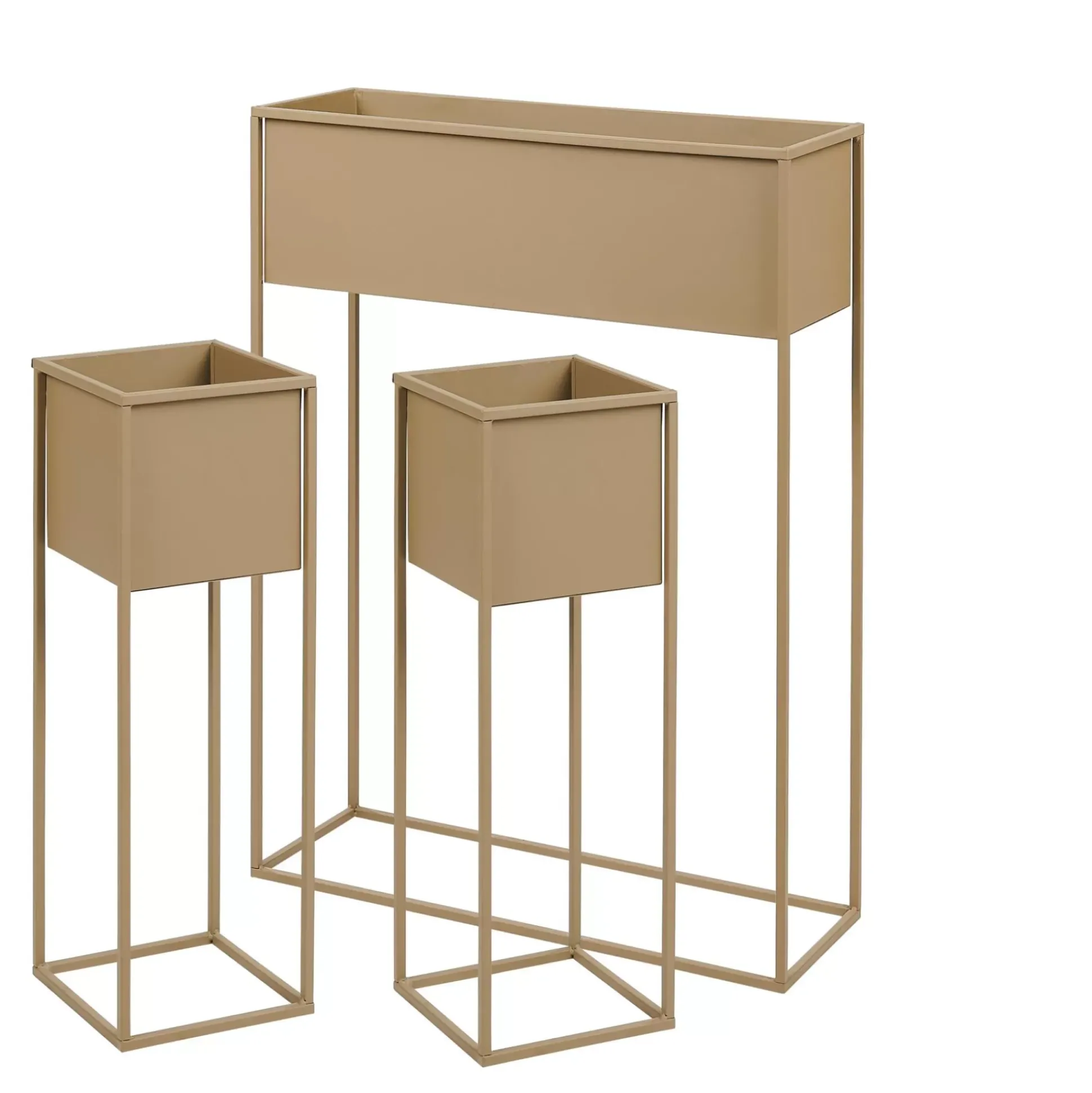 Soportes Para Plantas<CASA Largo Macetero Caqui