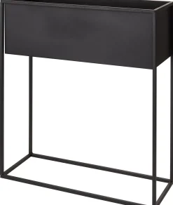 Soportes Para Plantas<CASA Largo Macetero Negro