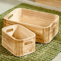 Cajas De Almacenamiento<CASA Ligno Cajita Natural