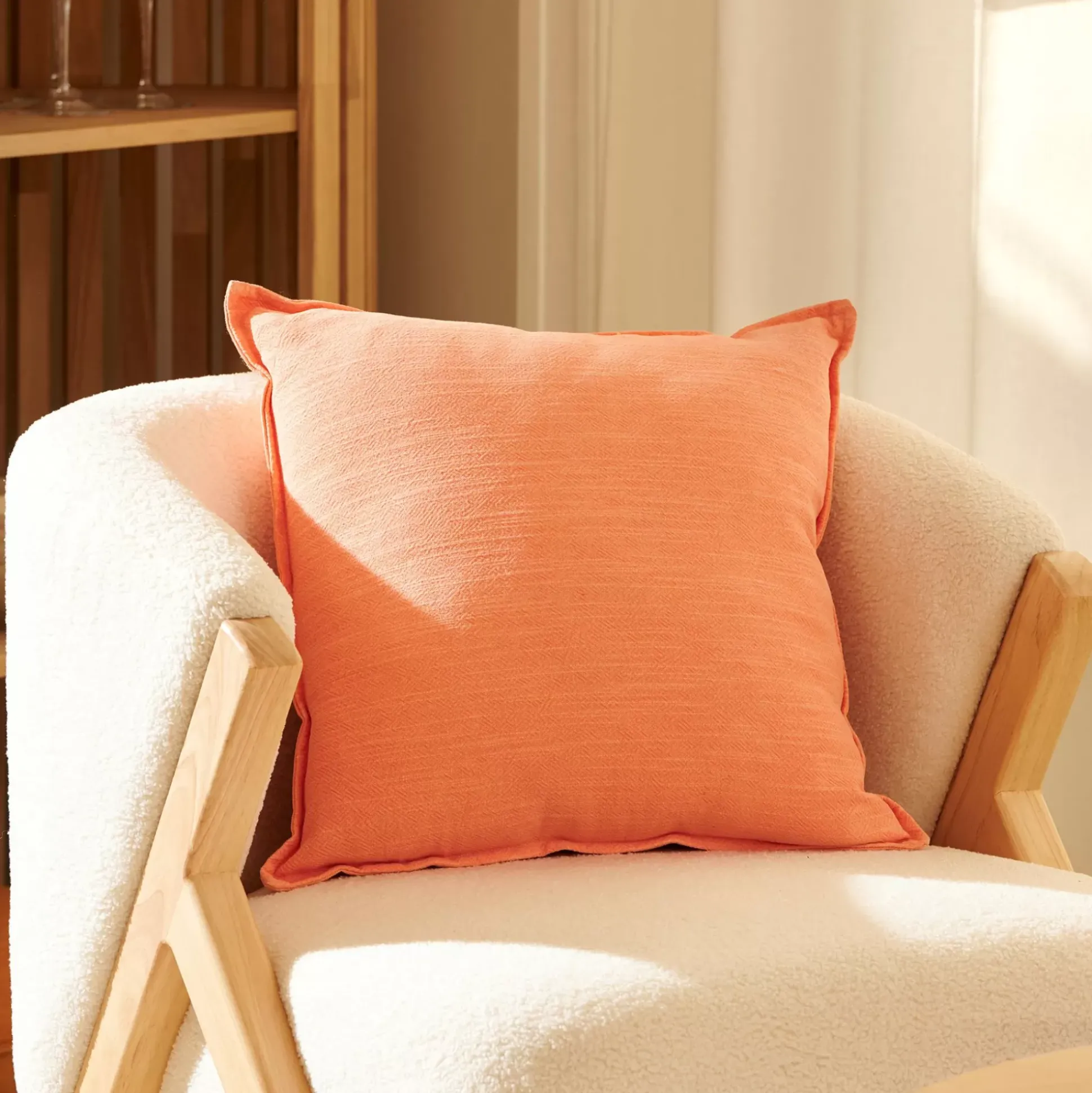 Cojines<CASA Linne Cojin Rosa