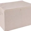 Cajas De Almacenamiento<CASA Linolux Caja De Almacenaje/ Cierre Cremall. Beis