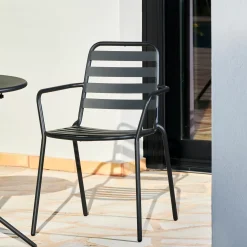 Sillas De Jardín<CASA Liva Silla Negro