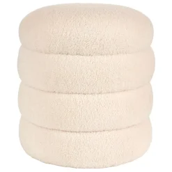 Pufs<CASA Lobby Puf Blanco Apagado