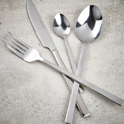 Juegos<CASA Lugano Cuberteria 16 Piezas Plateado