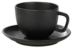 Tazas<CASA Magma Taza Y Plato Negro