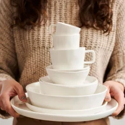 Tazas<CASA Marea Taza Y Plato Blanco