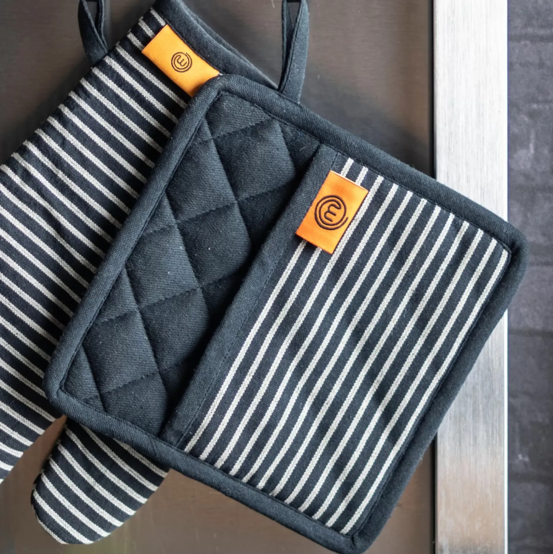 Guantes Horno<CASA Masterchef Manopla Negro