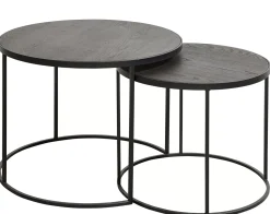 Mesas Auxiliares<CASA Memphis Mesas Auxiliares Juego De 2 Patas Negro