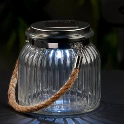 Iluminación Exterior<CASA Mia Lampara Solar Transparente