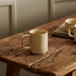 Tacitas<CASA Mineral Sand Taza Con Asa Beis