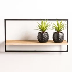 Estanterías<CASA Mix&Match Estanteria De Pared Negro, Natural