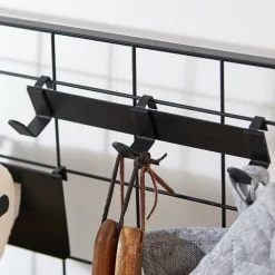 Decoracion De Pared<CASA Modular Perchero Con 3 Ganchos Negro