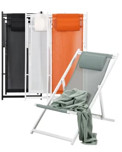 Hamacas De Playa<CASA Monterey Silla Plegable Negro