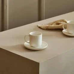 Tazas<CASA Moon Taza Y Plato Blanco