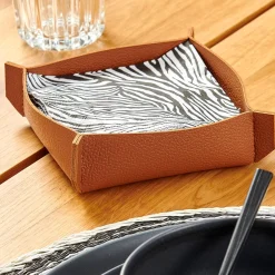 Soportes De Servilletas<CASA Nappa Servilletero Marron