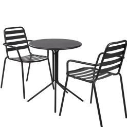 Conjuntos Bistro<CASA Olav & Liva Conjunto Bistro Negro