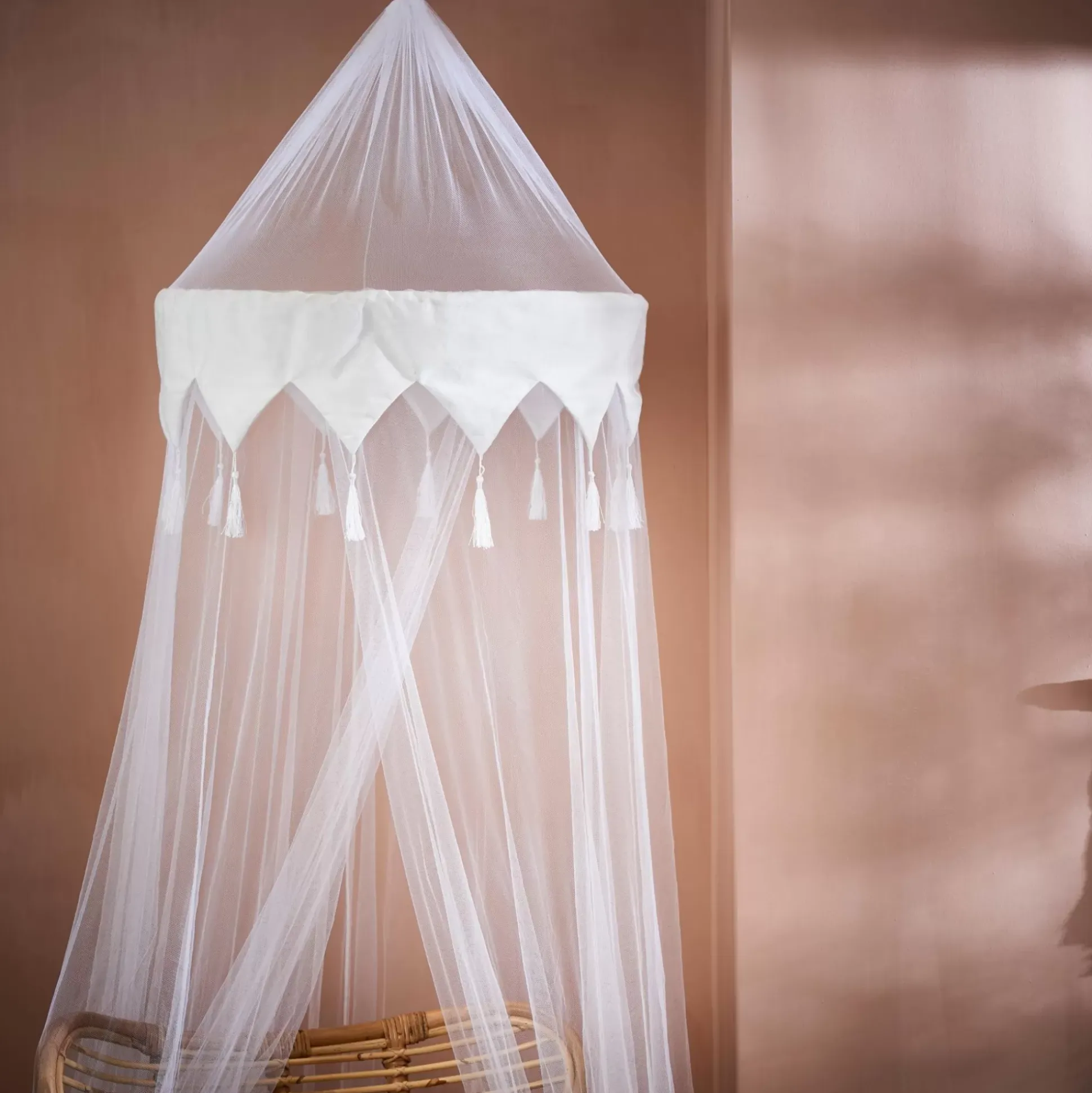 Decoracion Colgante<CASA Oriental Mosquitera Blanco