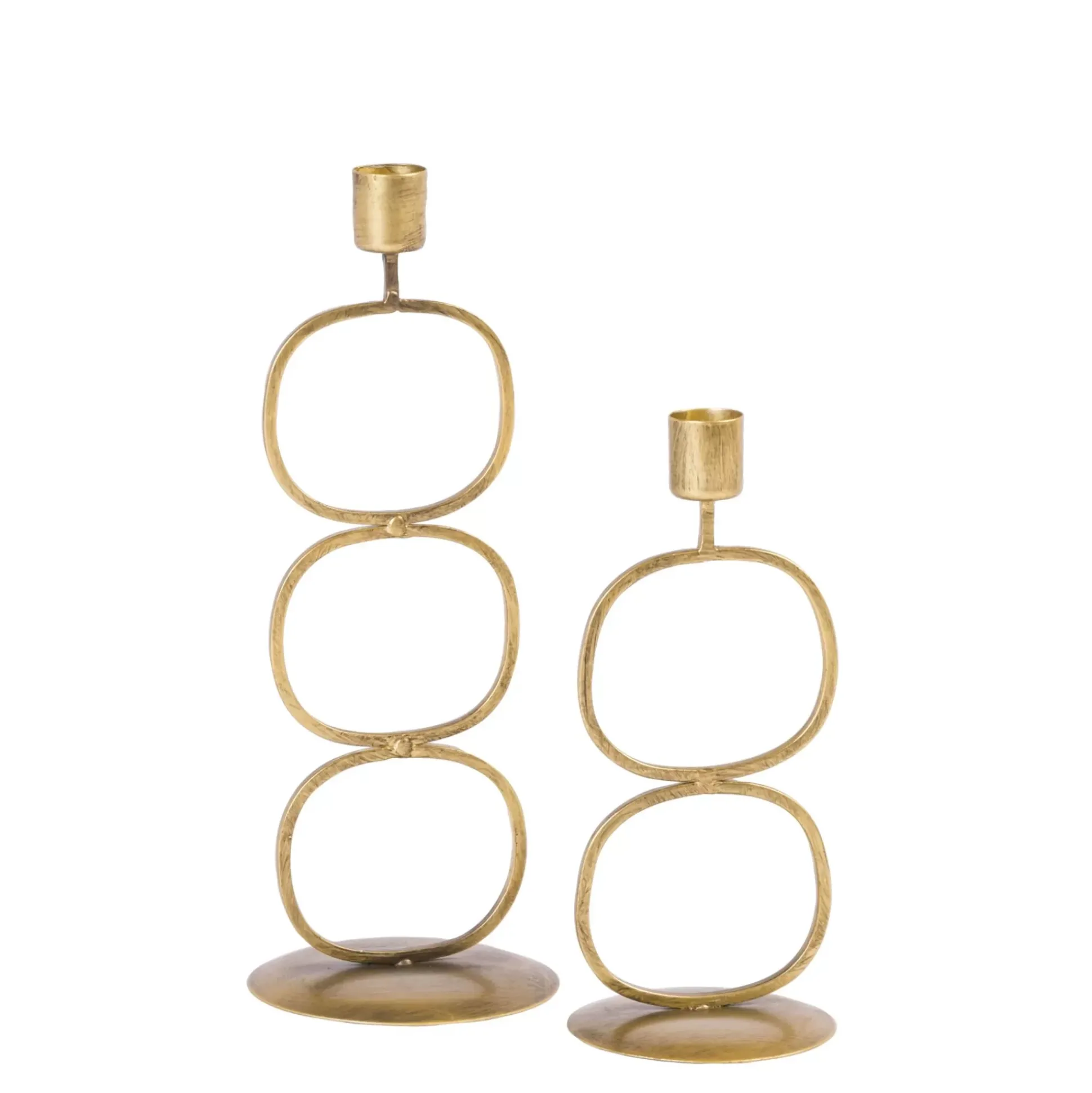 Candelabros<CASA Oval Portavelas Dorado