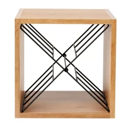 Accesorios Vino<CASA Oxo Botellero Negro, Natural, Multicolor