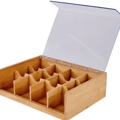 Accesorios De Té<CASA Panda Caja Para Te 12 Compartim. Natural