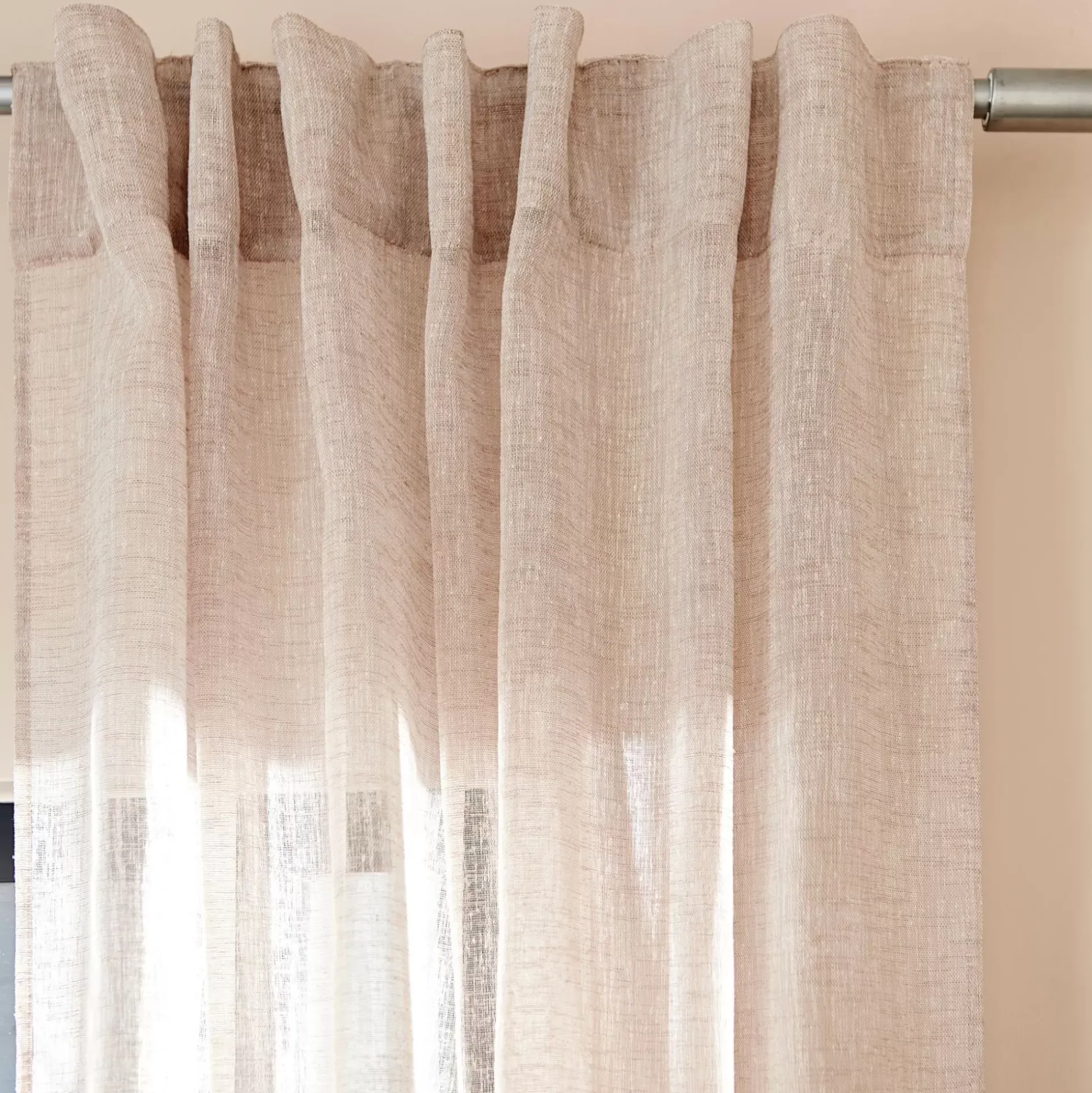 Cortinas<CASA Pazia Cortina Beis