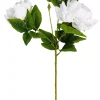 Flores Artificiales<CASA Peony Rosa Peonia Blanco