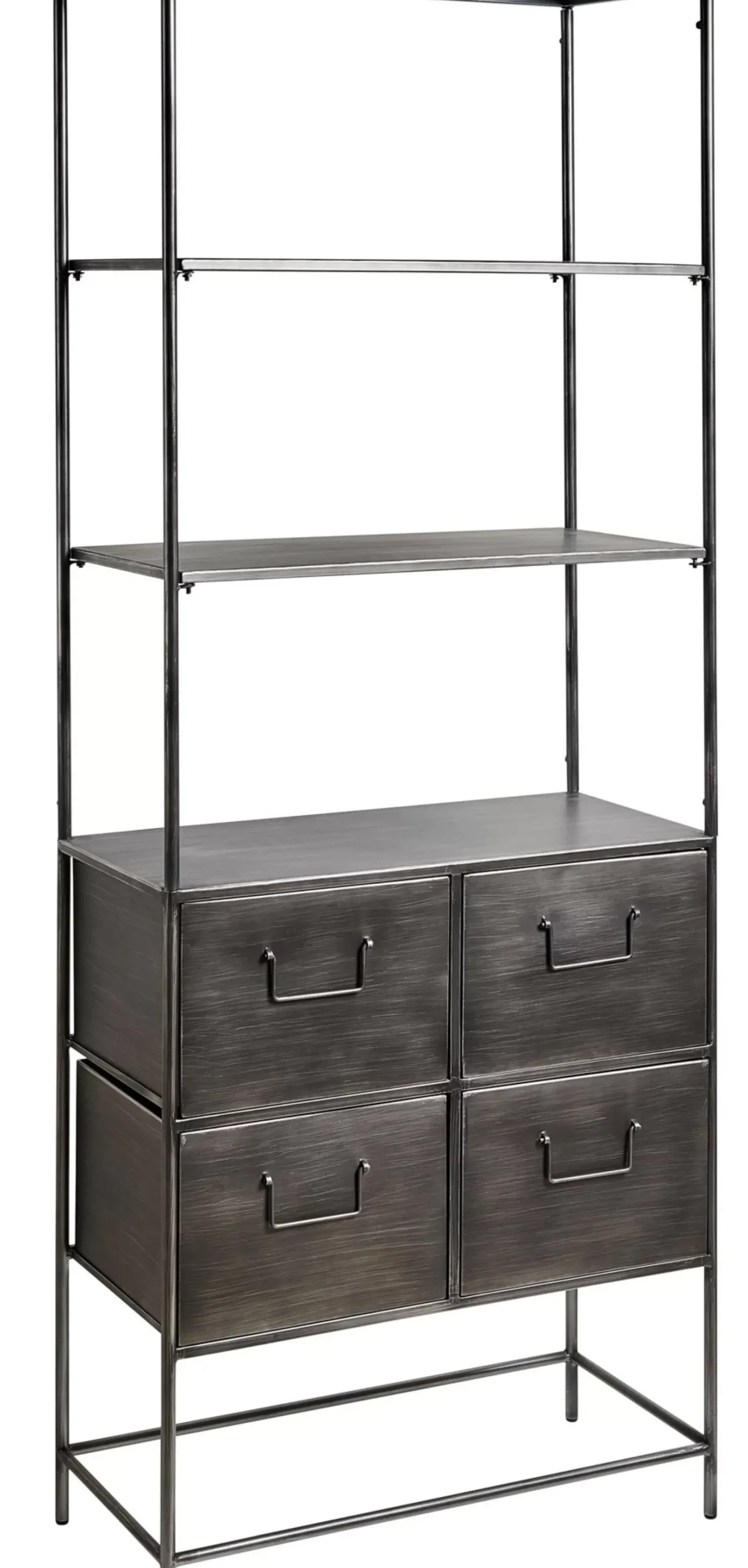 Estanterías<CASA Pharma Estanteria De Pared Con 4 Cajones Negro