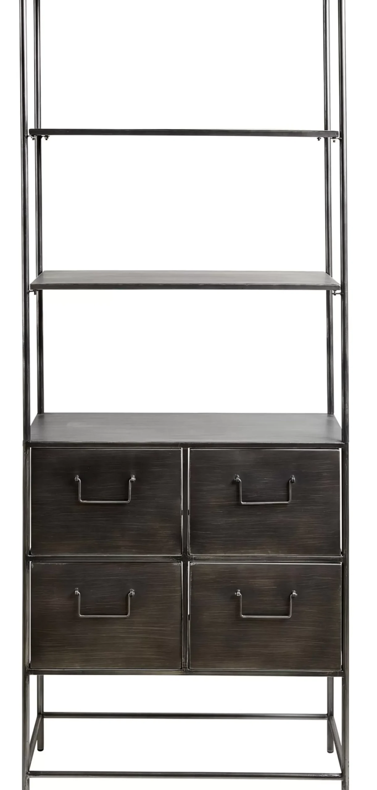 Estanterías<CASA Pharma Estanteria De Pared Con 4 Cajones Negro