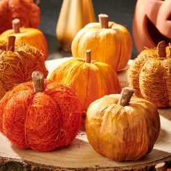 Flores Artificiales<CASA Pumpkin Decoracion Naranja