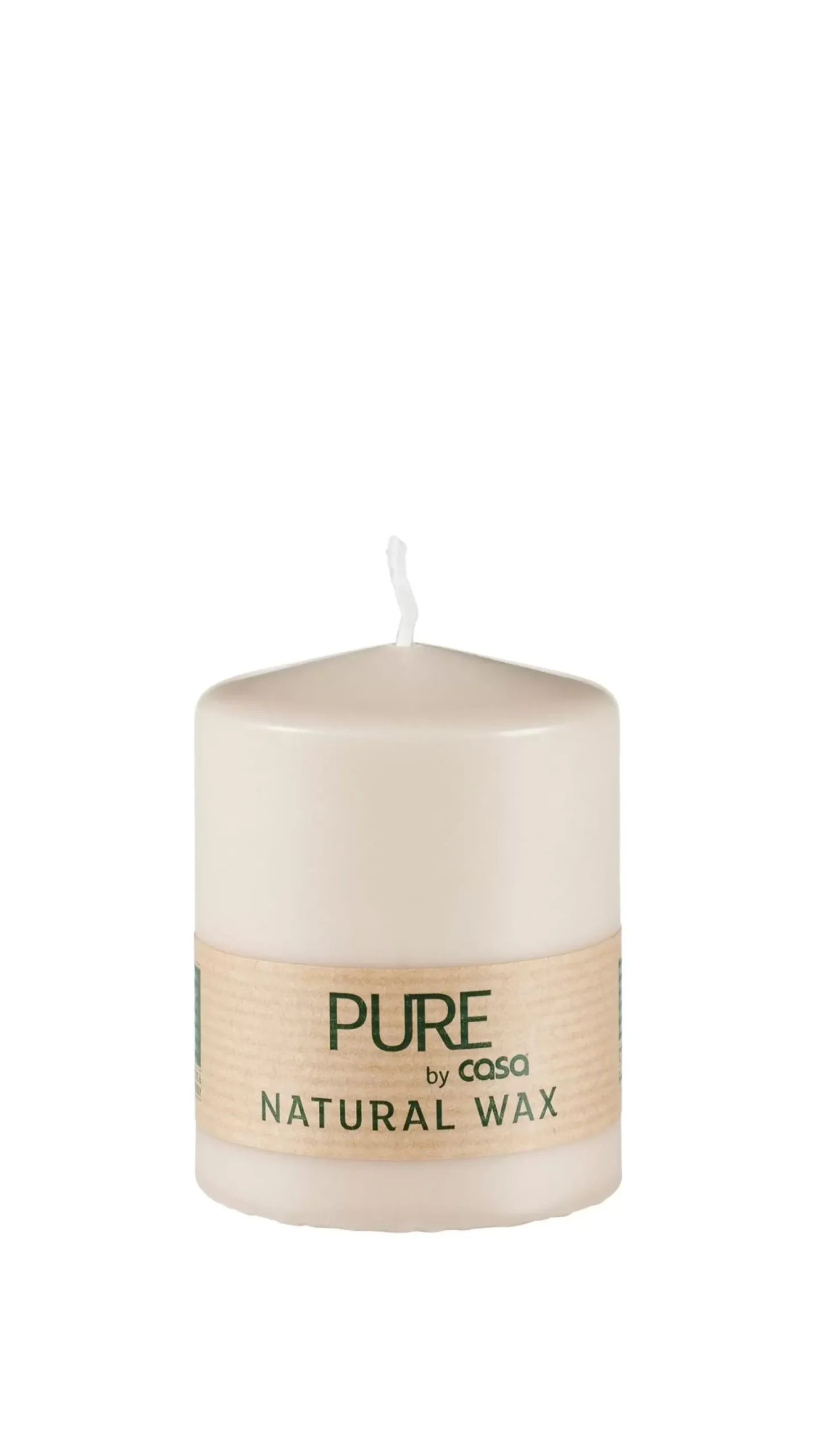Velas<CASA Pure Vela Cilindrica Marron Claro