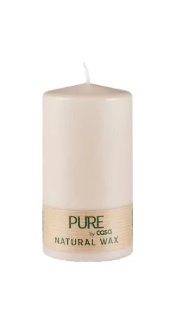 Velas<CASA Pure Vela Cilindrica Marron Claro