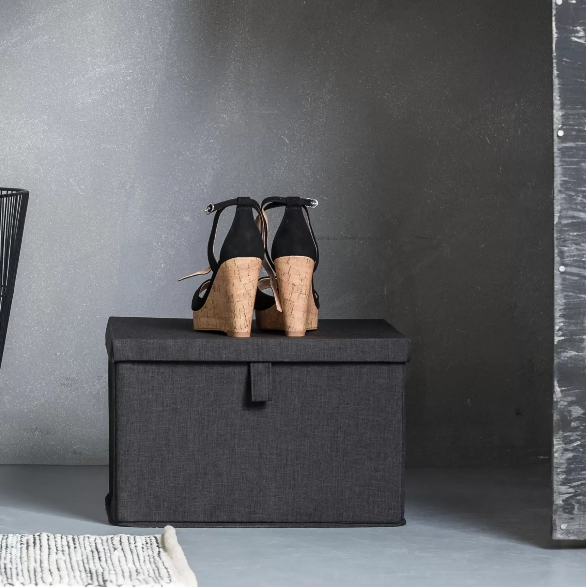 Cajas De Almacenamiento<CASA Rango Caja De Almacenaje Gris Oscuro