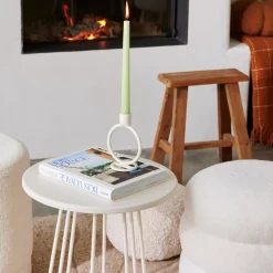Candelabros<CASA Rings Candelabro Blanco