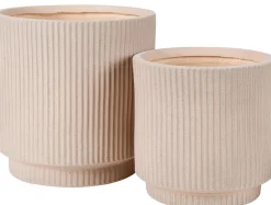 Maceteros De Jardín<CASA Roma Creme Macetero Crema