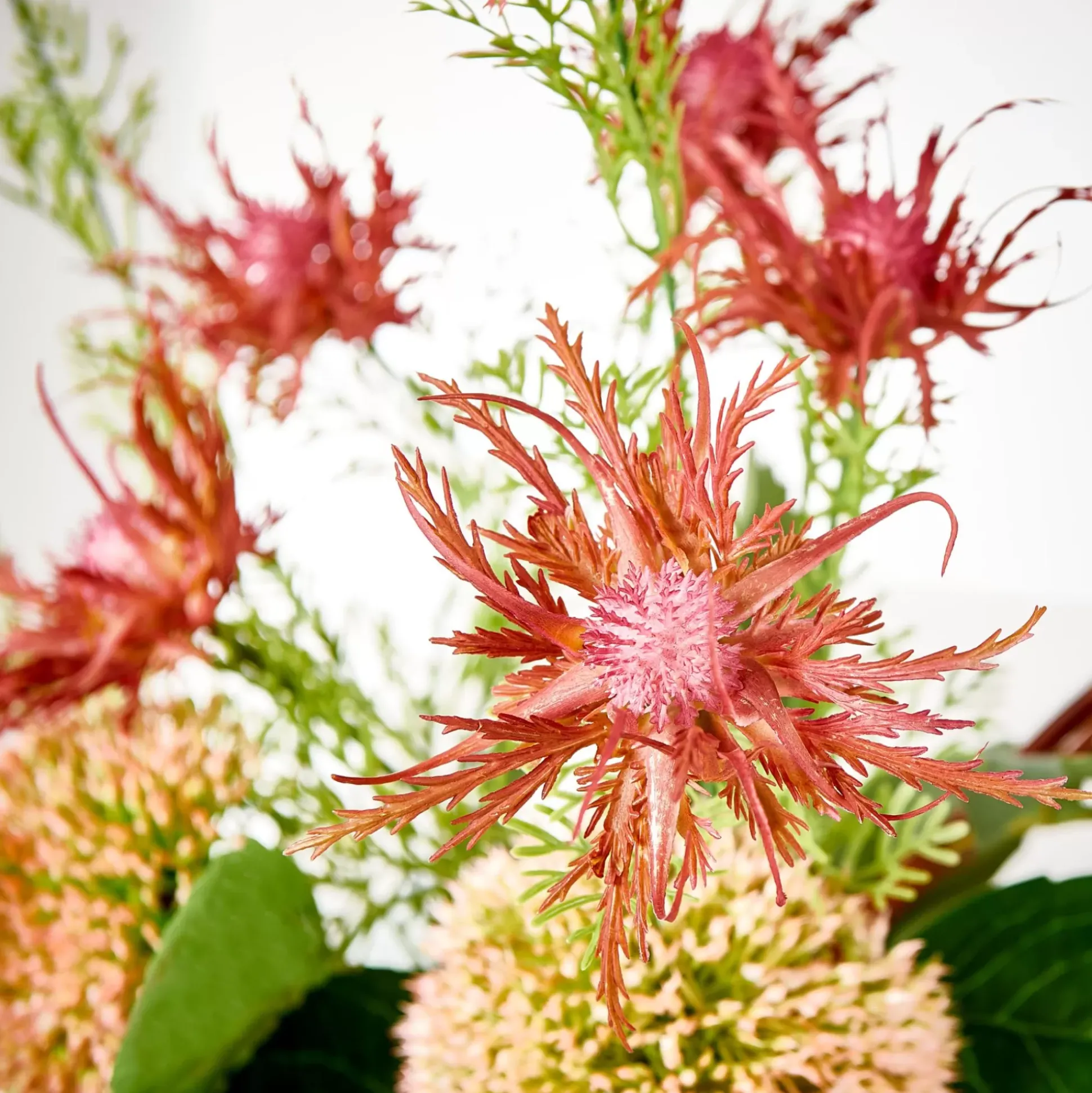 Ramos Artificiales<CASA Ruby Planta Artificial Rojo