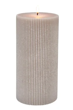 Velas<CASA Rustic Vela Rib Gris