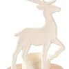 Soprortes Para Velitas<CASA Scandy Deer Soporte Para Vela Pequena Blanco, Natural