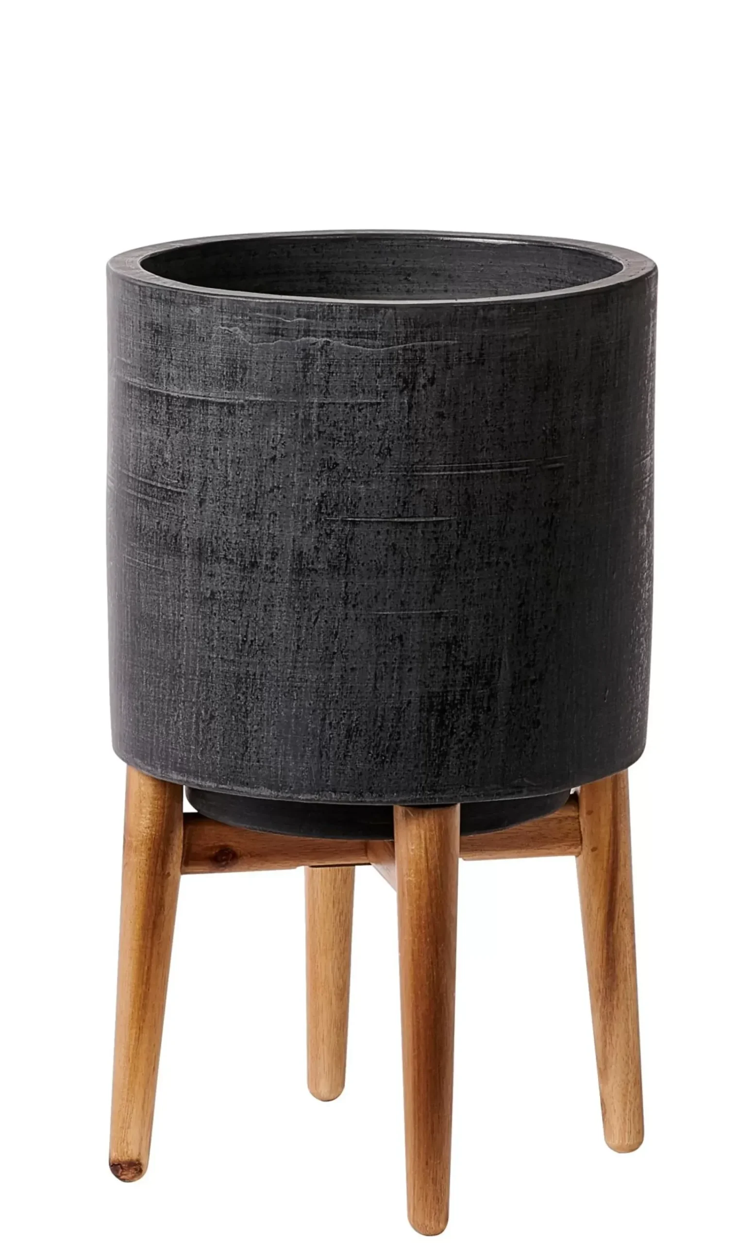 Soportes Para Plantas<CASA Scuro Macetero Negro