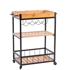 Carritos<CASA Selmo Carrito De Cocina Natural