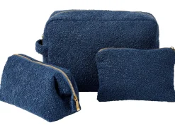 Neceseres<CASA Siera Bolsa De Maquillaje Azul Oscuro