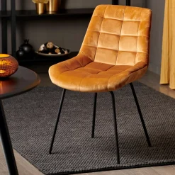 Sillas De Comedor<CASA Silka Silla De Comedor Negro, Marron