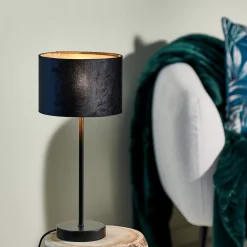 Pantallas De Lámpara<CASA Silke Pantalla Negro